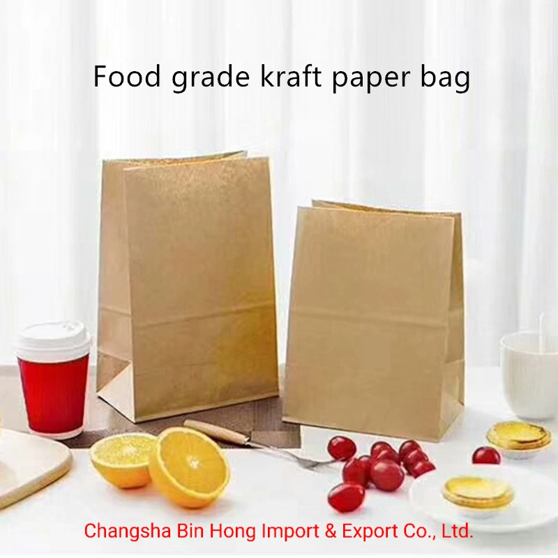 Brown Kraft Jade Wrapping Food Service Grade Paper Bag Pastry