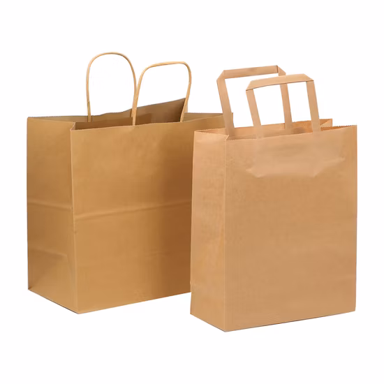 Paper Gift/Paper Shopping/Brown/White/Coffee/Gift Bag/Food Packaging/Sos/Die Cut/Twist Handle/Flat Handle/Kraft Paper/Aluminum Foil Pointed Bottom/Paper Bag
