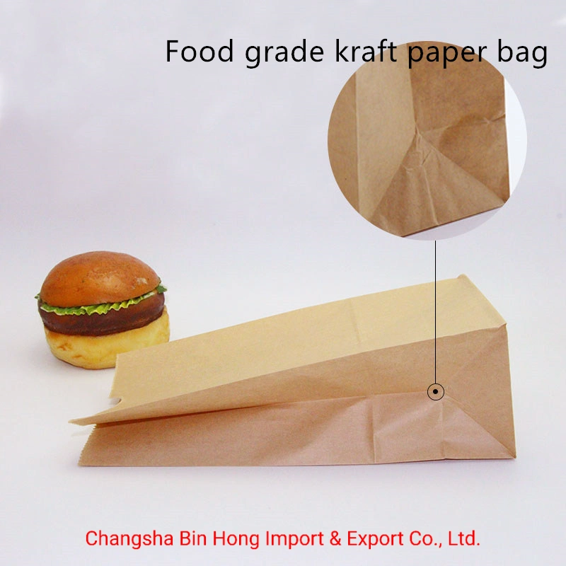 Brown Kraft Jade Wrapping Food Service Grade Paper Bag Pastry