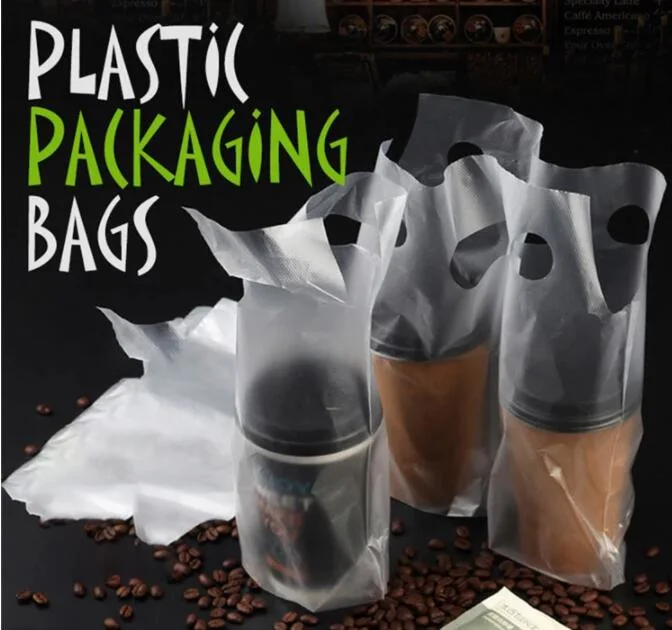 Plastic Shopping Merchandise Food Service Takeaway Plastic Bags with Handles