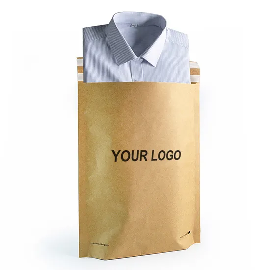 Biodegradable Shipping Padded Envelopes Self Seal Kraft Paper Mailer Express Mailing Packing Compostable Poly Mailer Courier Bubble Bag